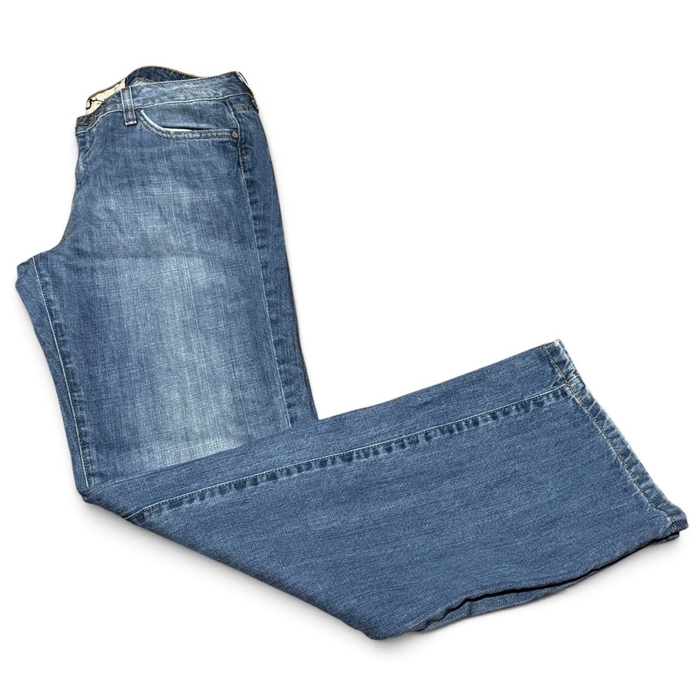 Manhattan Blues Womens Size 8 Bootcut Flare Jeans Blue Denim Y2K